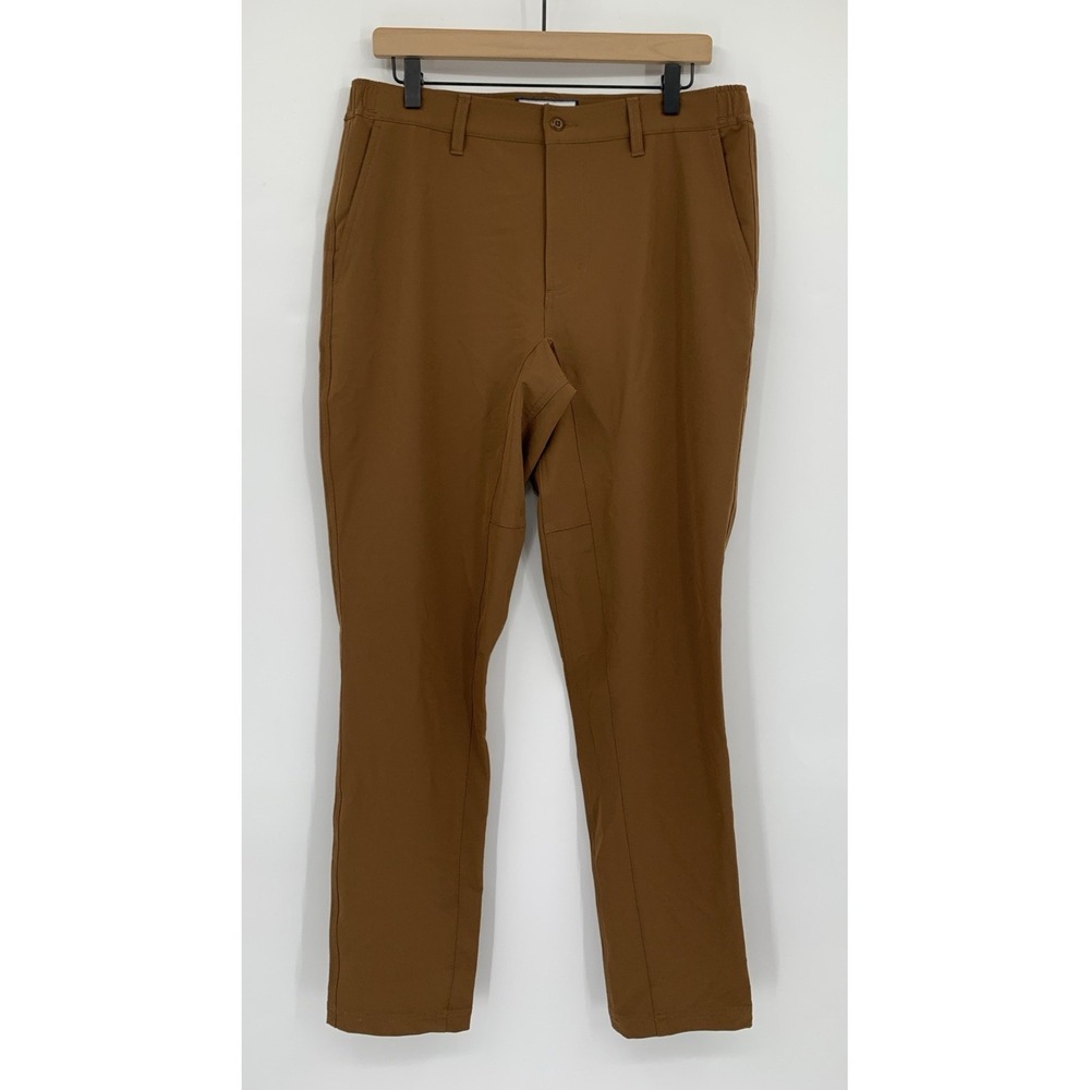 Over Under Pants Mens Medium Brown Performance Lightweight (34x32)